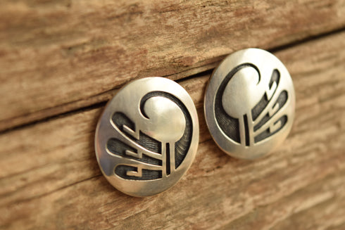 Large Hopi Disc Earrings